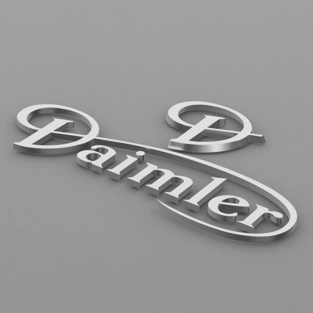 daimler logo 3D Model .c4d .max .obj .3ds .fbx .stl .blend 