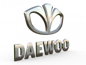 daewoo logo Modelo 3D