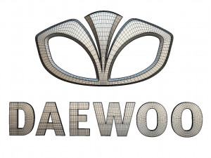 daewoo logo Modelo 3D