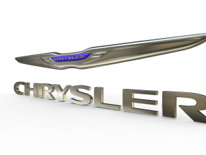 chrysler logo Modelo 3D