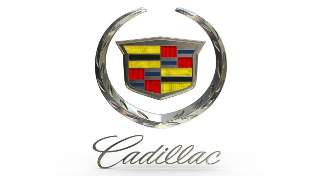 cadillac logo 3D 모델 .c4d .max .obj .3ds .fbx .stl .blend 