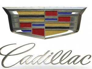 logo cadillac 2 Modello 3D