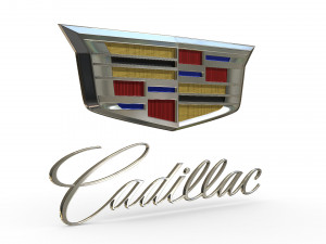 cadillac logo 2 3D Model
