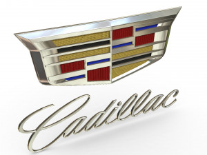 cadillac logo 2 3D Model
