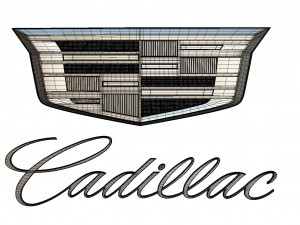 cadillac logo 2 3D Model