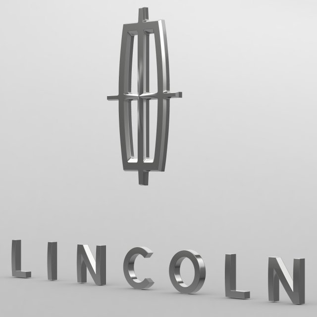 lincoln logo 3Dモデル .c4d .max .obj .3ds .fbx .stl .blend