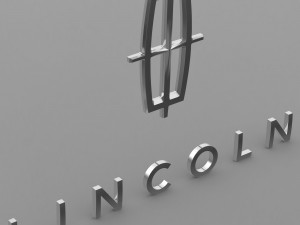 lincoln logo 3Dモデル