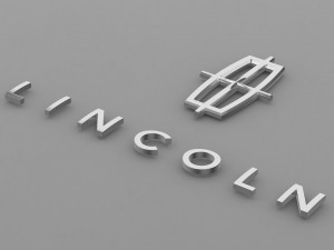 lincoln logo 3Dモデル