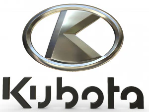 logo kubota Modello 3D