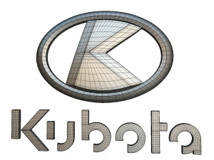 kubota logo 3D-Modell