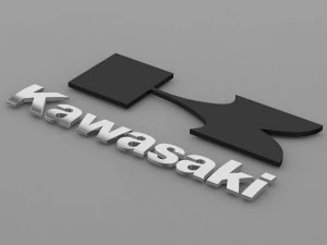 logo kawasaki Modello 3D