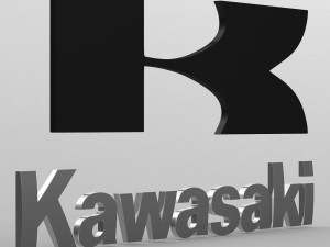 kawasaki logo 3D Модель