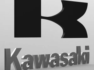 kawasaki logo 3D Model