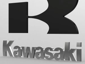kawasaki logo 3D Model
