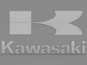 kawasaki logo 3D Модель
