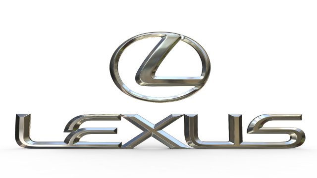 Lexus Logo 3d 模型in 汽车配件3dexport