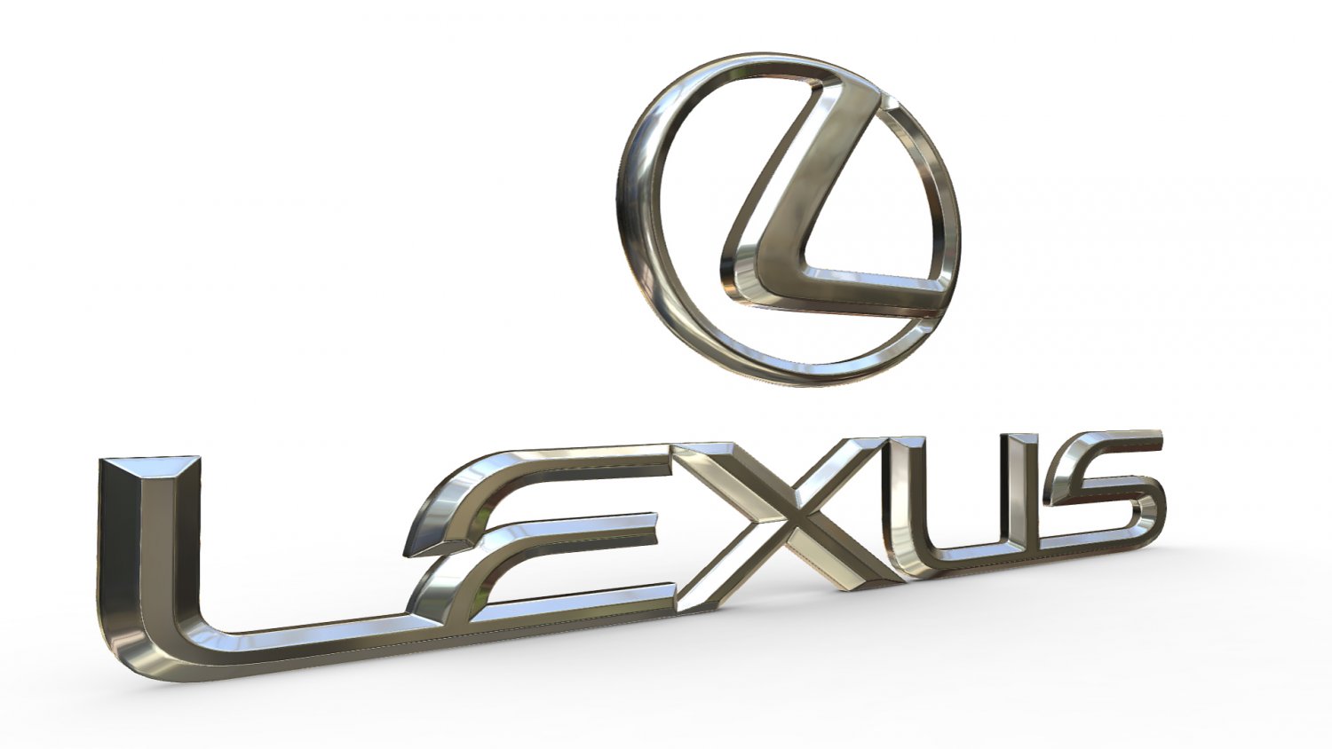 Lexus Logo 3d 模型in 汽车配件3dexport