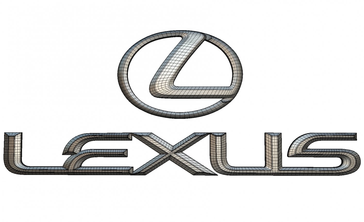 Lexus logo 3D Model in Parts of auto 3DExport