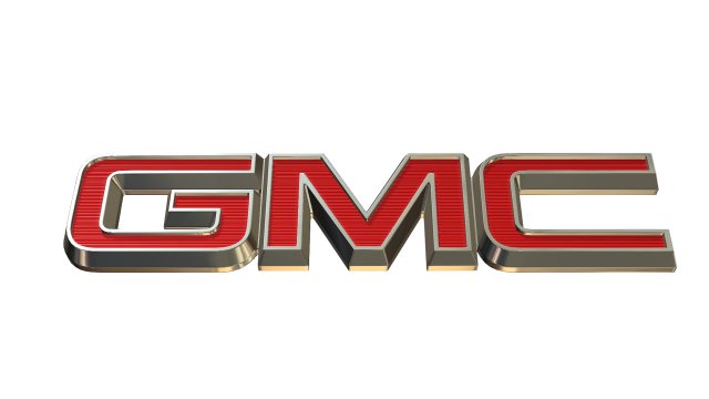 gmc logo 3D Model in Parts of auto 3DExport