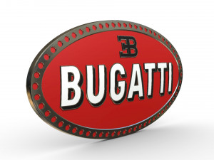 bugatti logo 3D Model