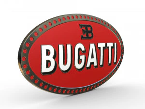bugatti logo 3D Model