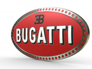 bugatti logo 3D Model