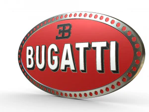 bugatti logo 3D Model