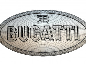 bugatti logo 3D Model