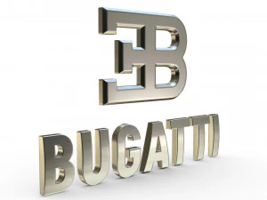 bugatti logo 2 3D Model
