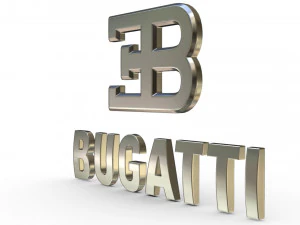 bugatti logo 2 3D Model