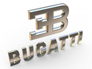 bugatti logo 2 Model 3D