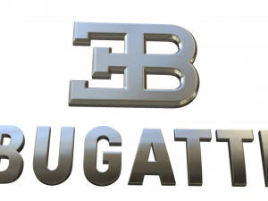bugatti logo 2 3D Model