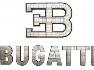 bugatti logo 2 3D Model