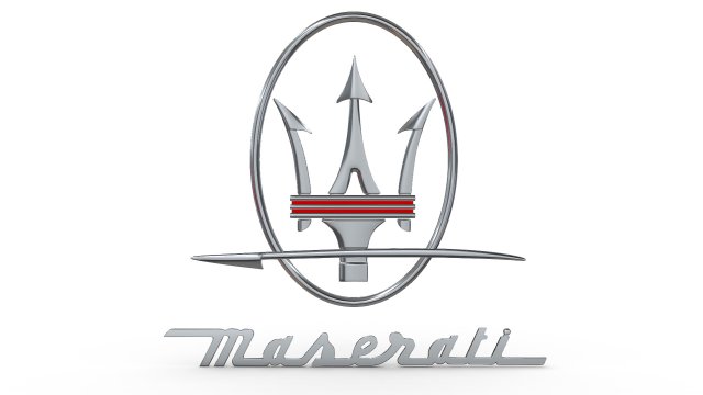 maserati logo 2 3D Модель .c4d .max .obj .3ds .fbx .stl .blend 