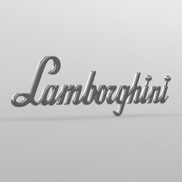 lamborghini logo Modèle 3D .c4d .max .obj .3ds .fbx .stl .blend 