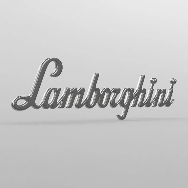 lamborghini logo 3D Model .c4d .max .obj .3ds .fbx .stl .blend 