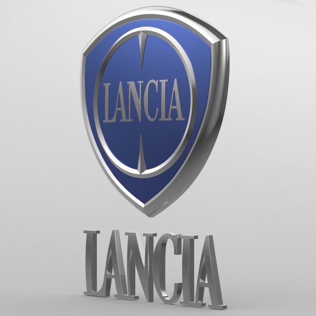 lancia logo Modèle 3D .c4d .max .obj .3ds .fbx .stl .blend 