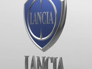 蓝旗亚标志 3D 模型