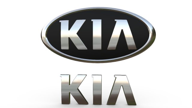 kia logo 3D 모델 .c4d .max .obj .3ds .fbx .stl .blend