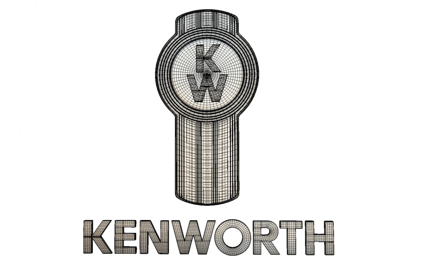 Kenworth logo 3D Model in Parts of auto 3DExport