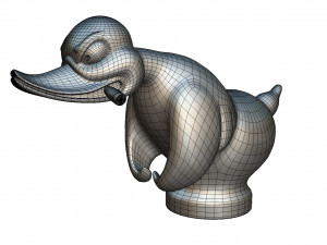 hood ornament duck Modelo 3D
