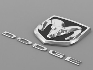 dodge ram logo 2 3D Model