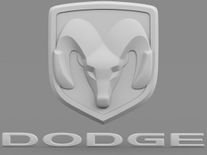 dodge ram logo 2 3D Model
