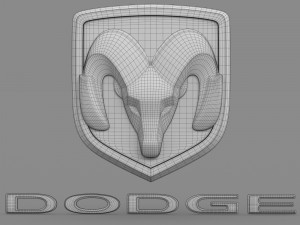 dodge ram logo 2 3D Model