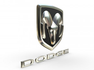 dodge ram logo 2 3D Model