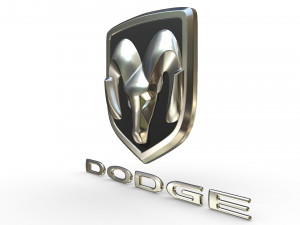 dodge ram logo 2 3D Model