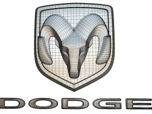 dodge ram logo 2 3D Model