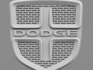 dodge logo 3 3D Model