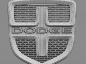 dodge logo 3 3D Model