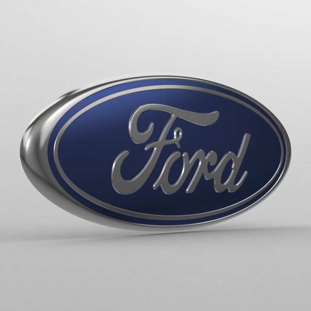 ford logo 3D 模型 .c4d .max .obj .3ds .fbx .stl .blend 